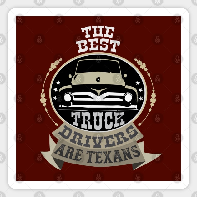 Texas Truck drivers Sticker by ArteriaMix